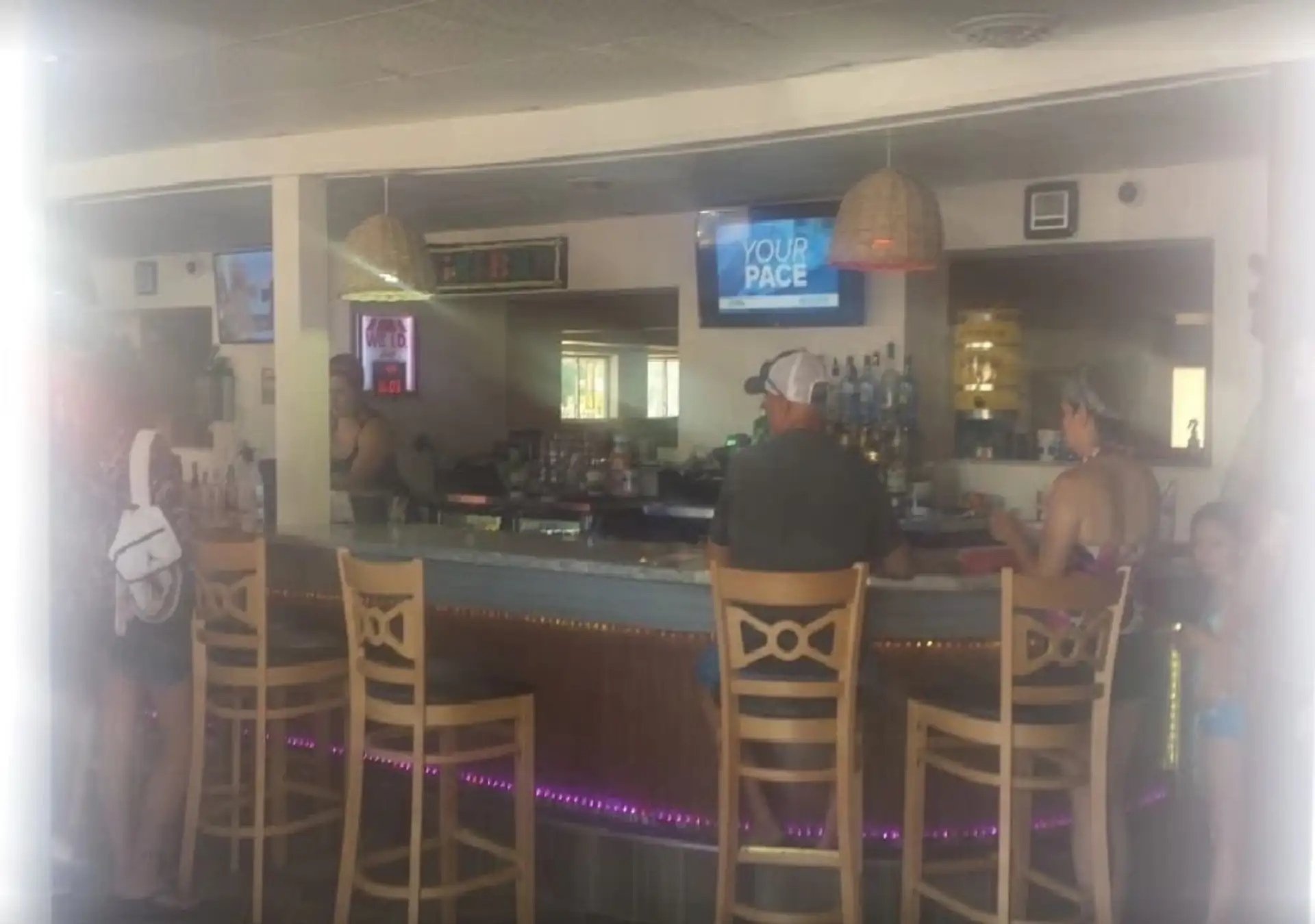 Inside the bar on a summer afternoon
